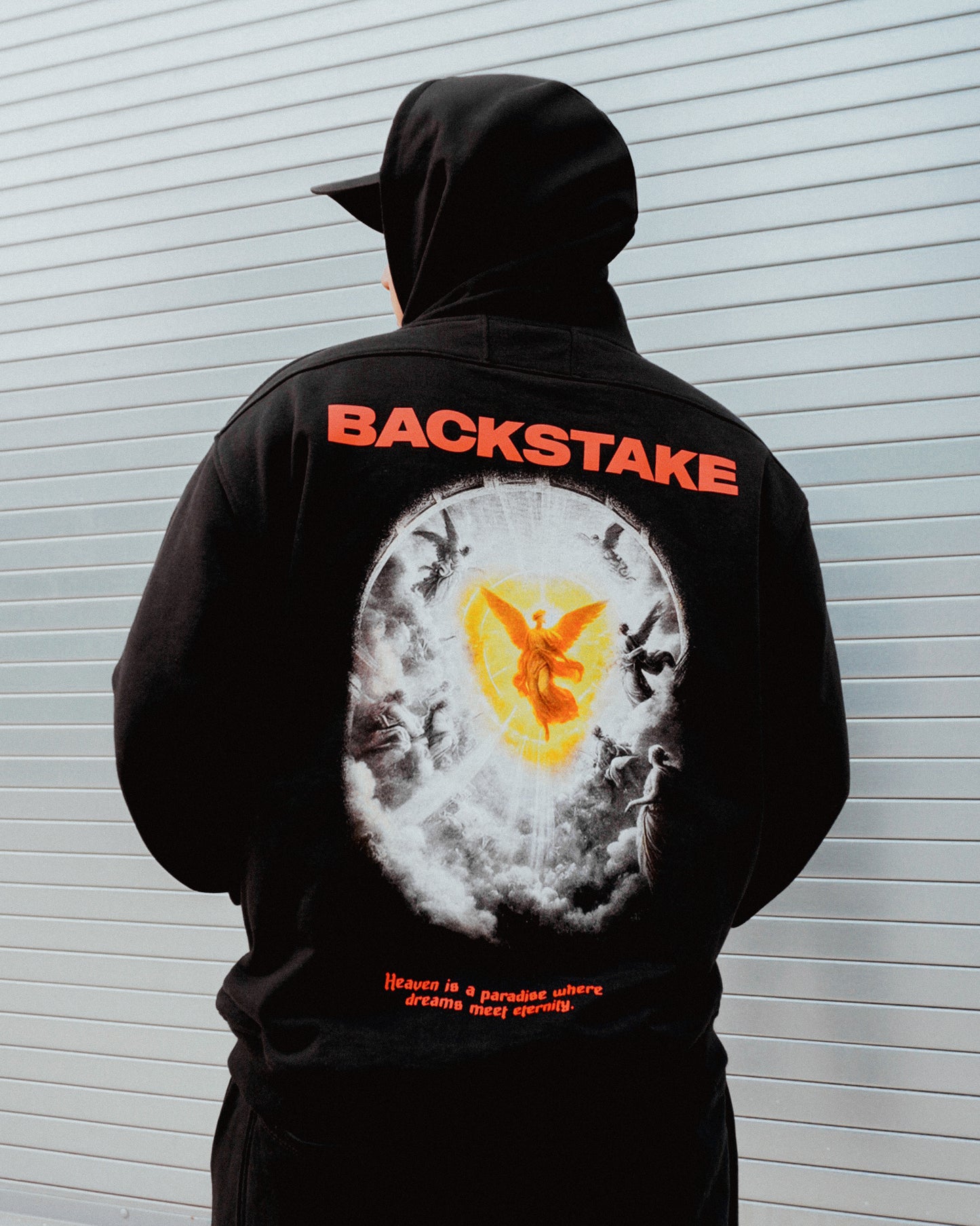 Hoodie Red Heaven - Negro