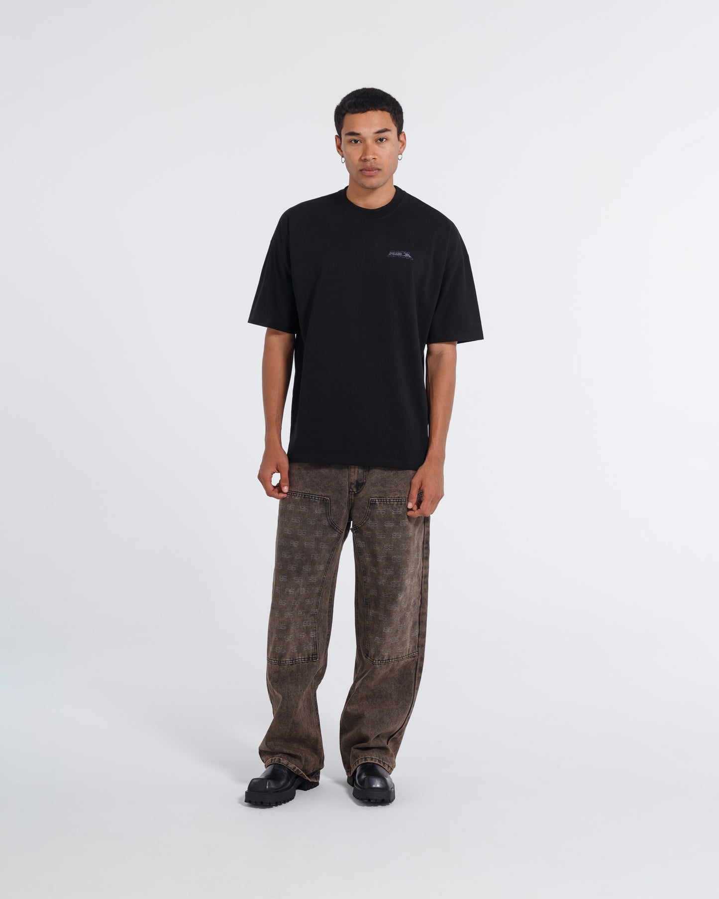 Camiseta BLACK FLAMES - Negro