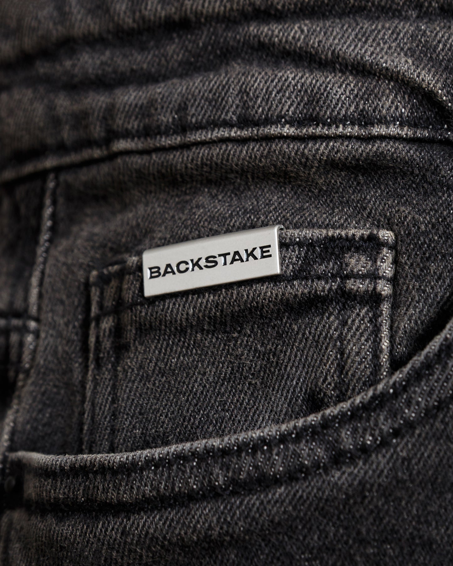 Wide Jeans BACK - Negro Contaminado