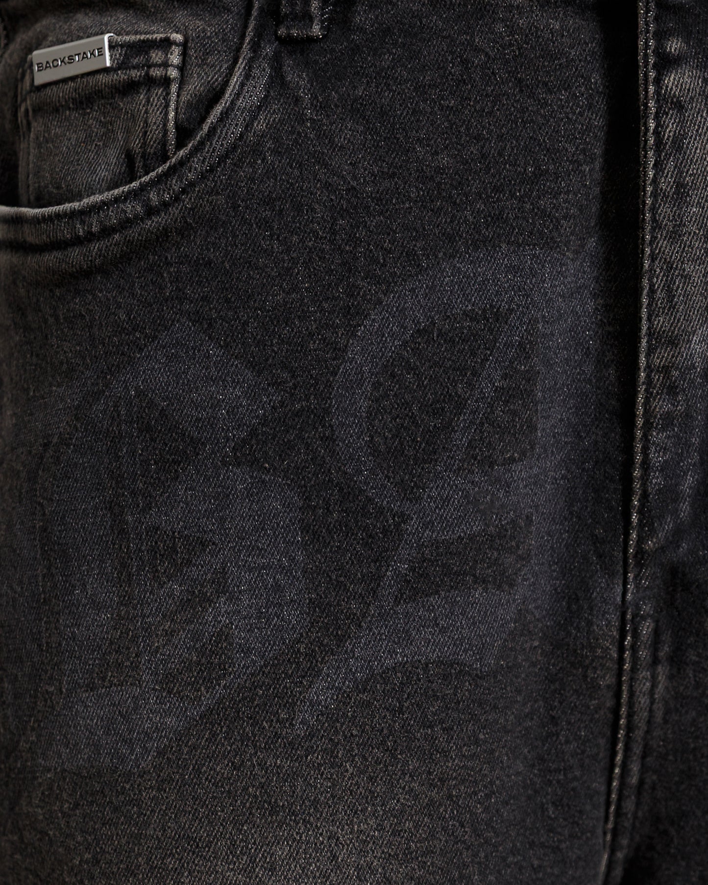 Wide Jeans BACK - Negro Contaminado