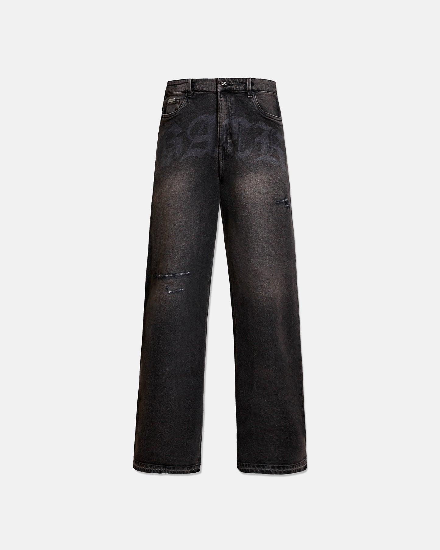 Wide Jeans BACK - Negro Contaminado