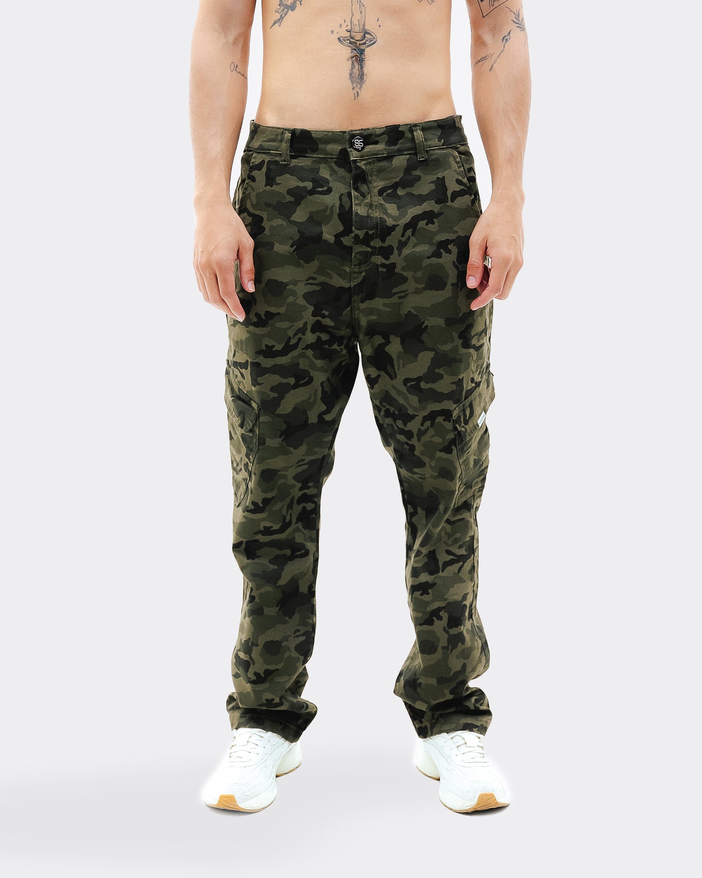 Pantalon Cargo - Verde Camo