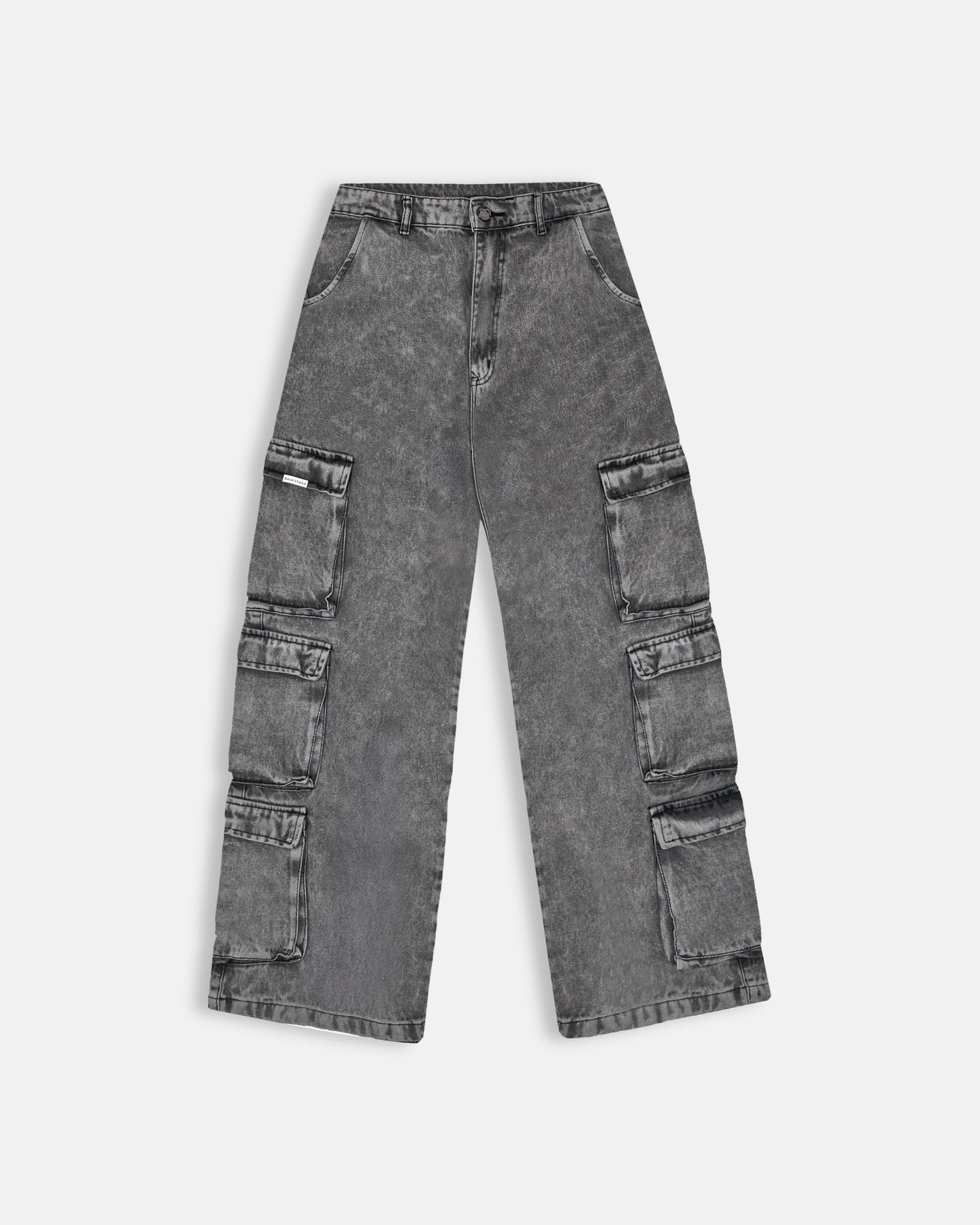 Pantalon Cargo Mujer Multi-Pocket - Gris Humo