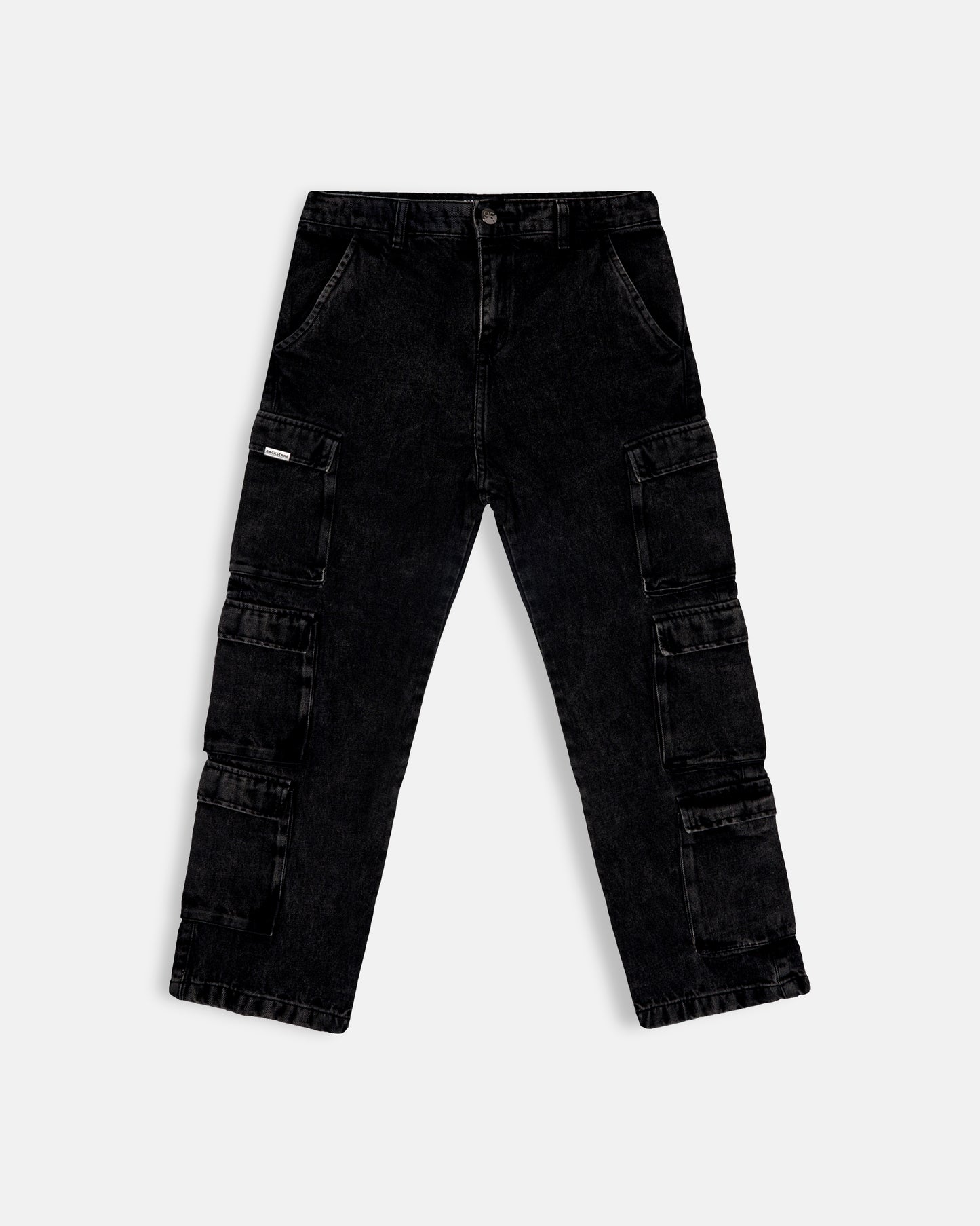 Pantalon Cargo Multi-Pocket - Lavado Negro