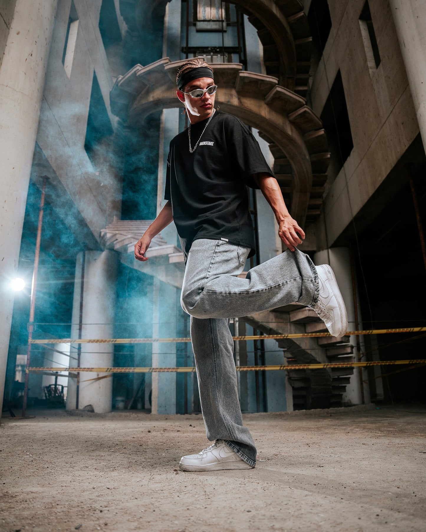Wide Jeans Storm - Gris
