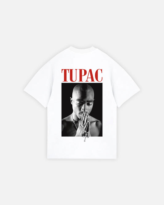 Camiseta Oversize Tupac - Blanca