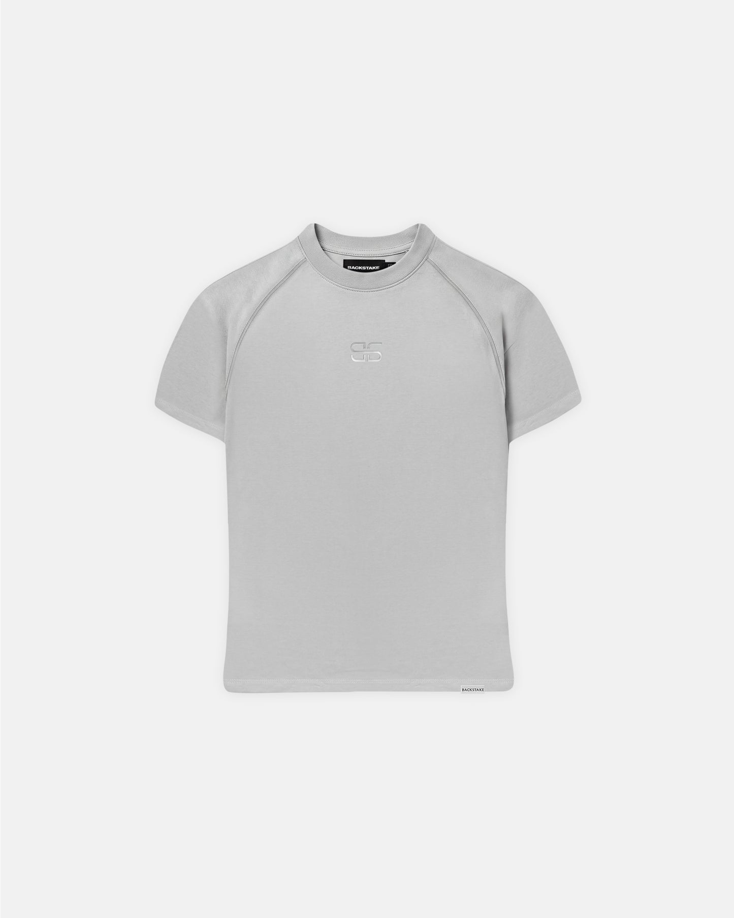 Baby Tee Silver Logo - Gris Claro