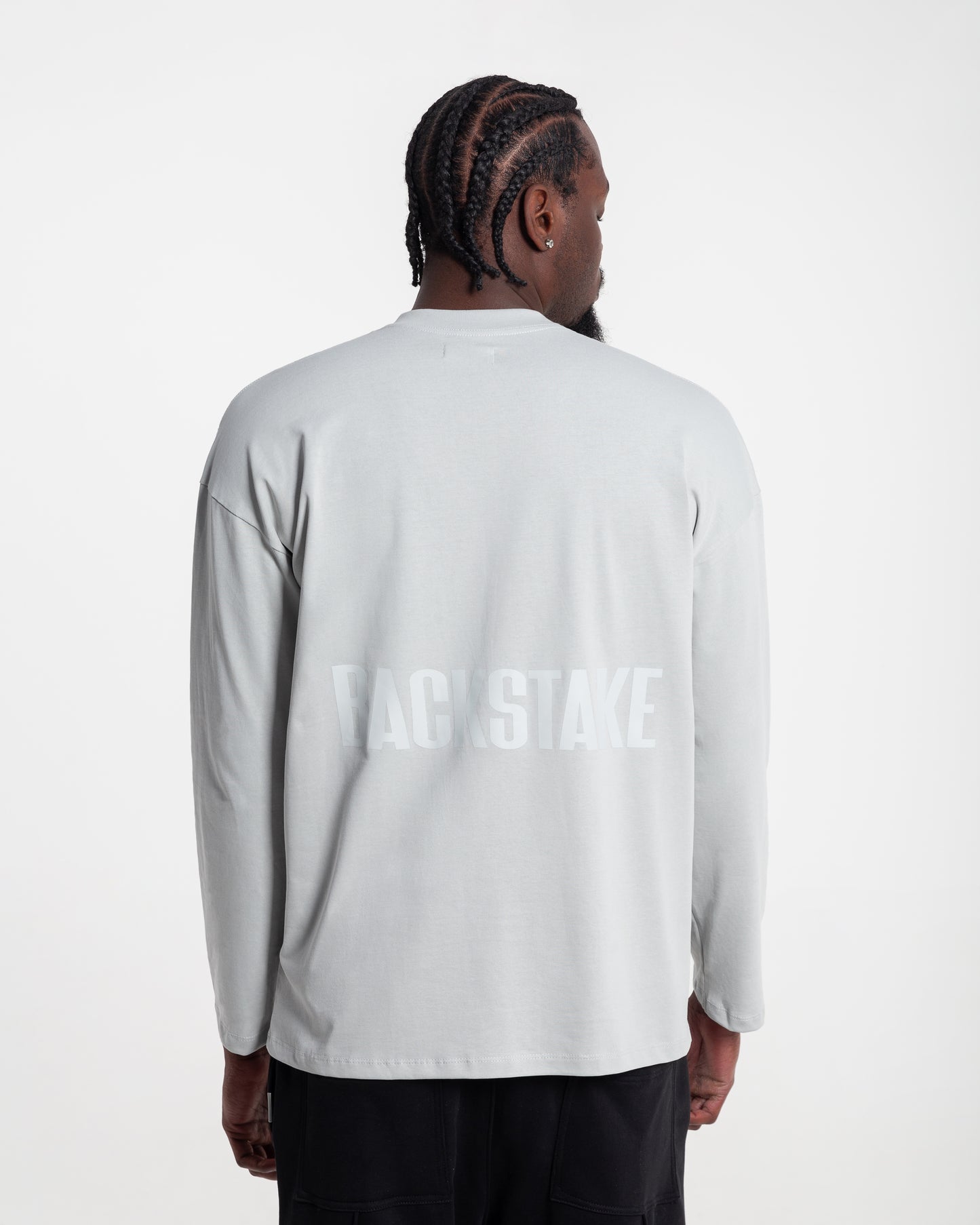 Camiseta Long Sleeve Essential Logo - Off White