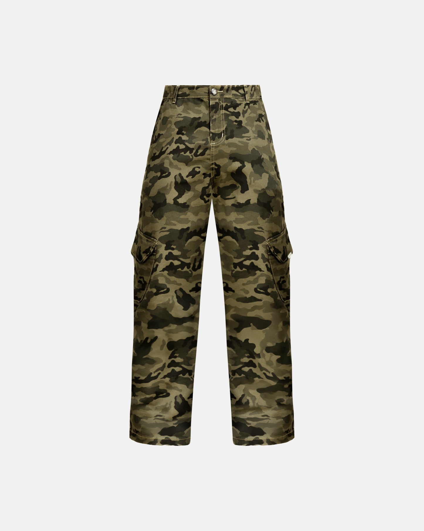 Pantalon Cargo Para Mujer - Verde Camo
