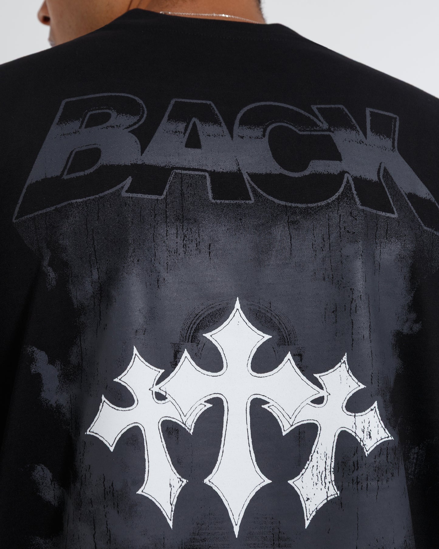 Camiseta BLACK FLAMES - Negro