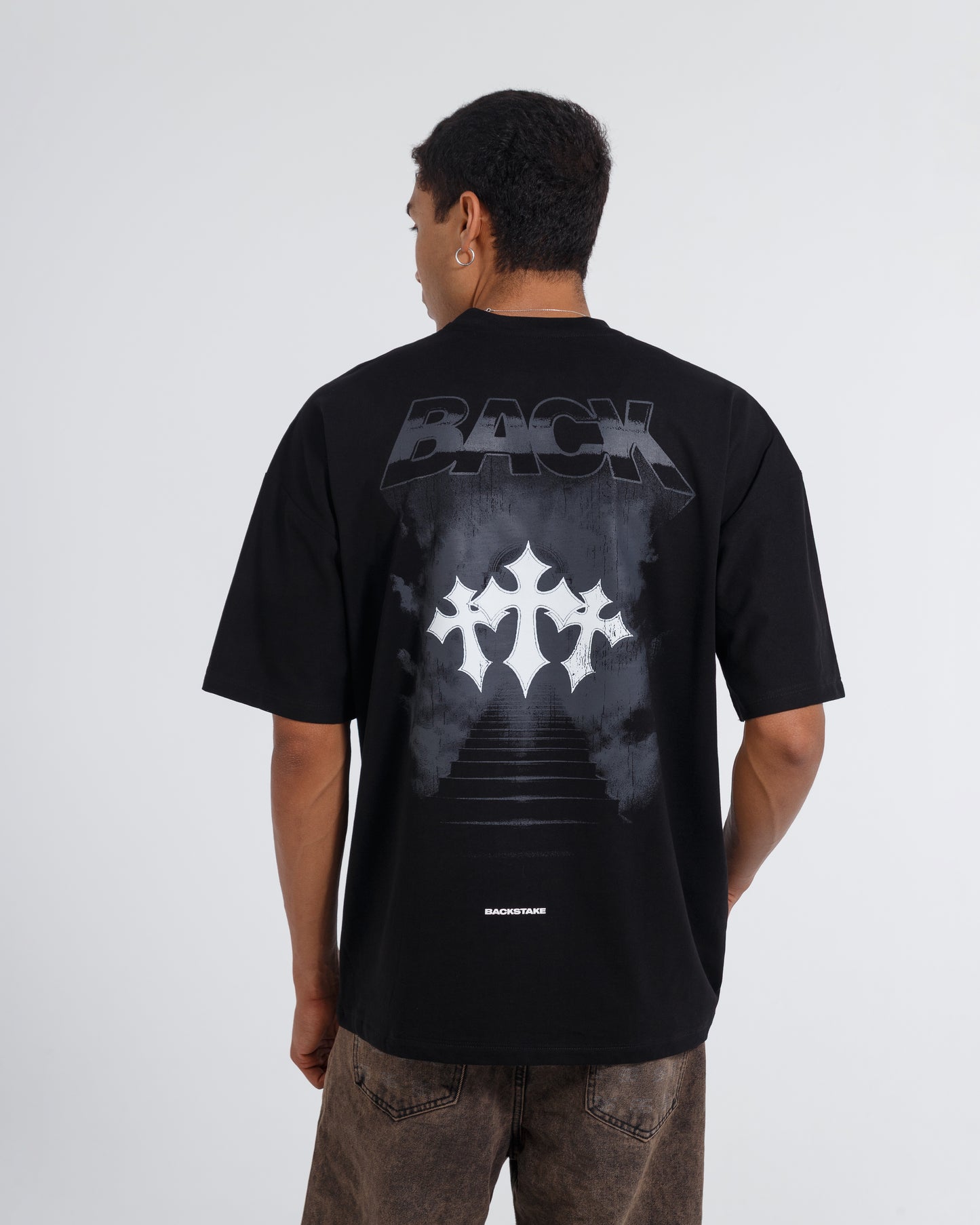 Camiseta BLACK FLAMES - Negro