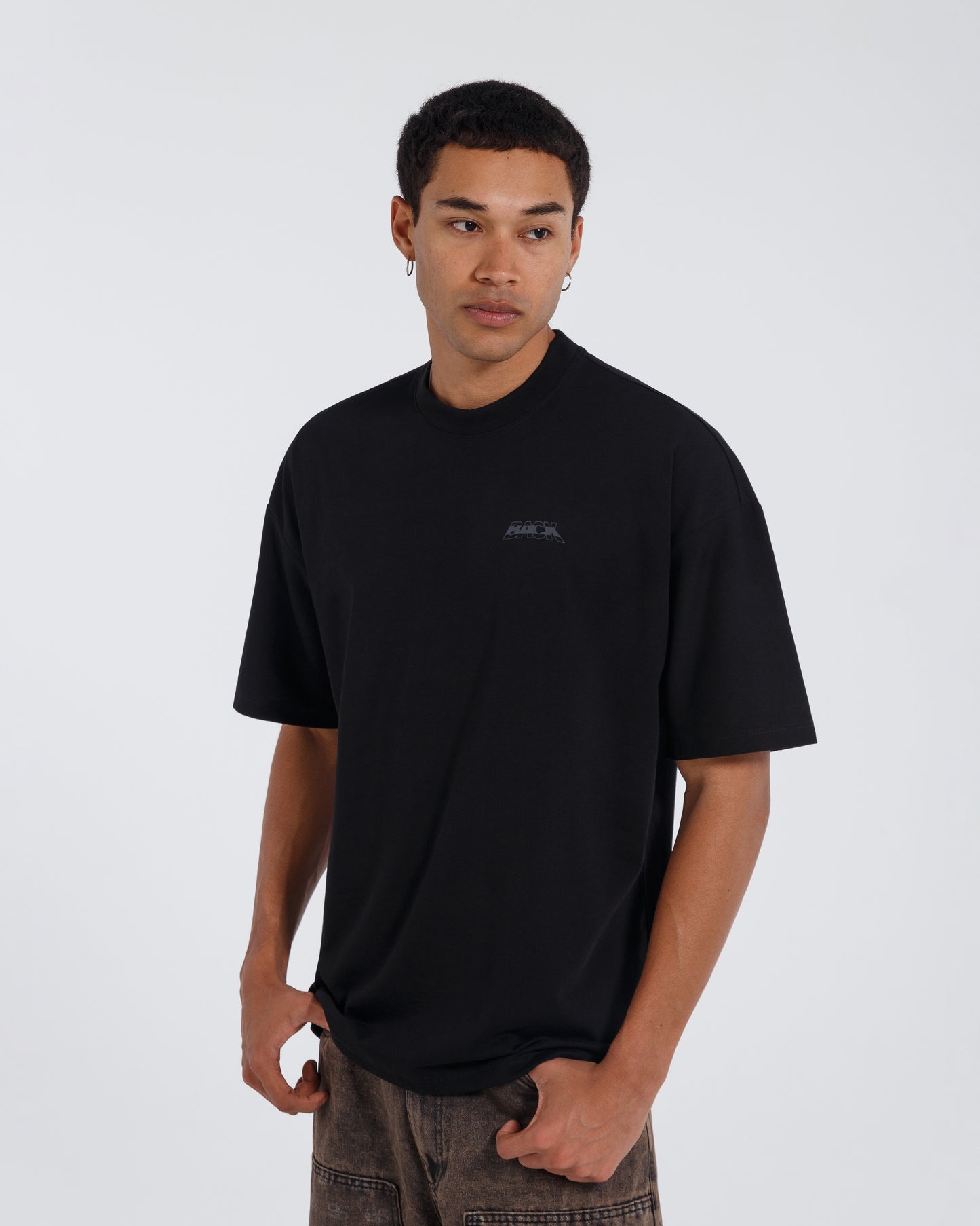 Camiseta BLACK FLAMES - Negro