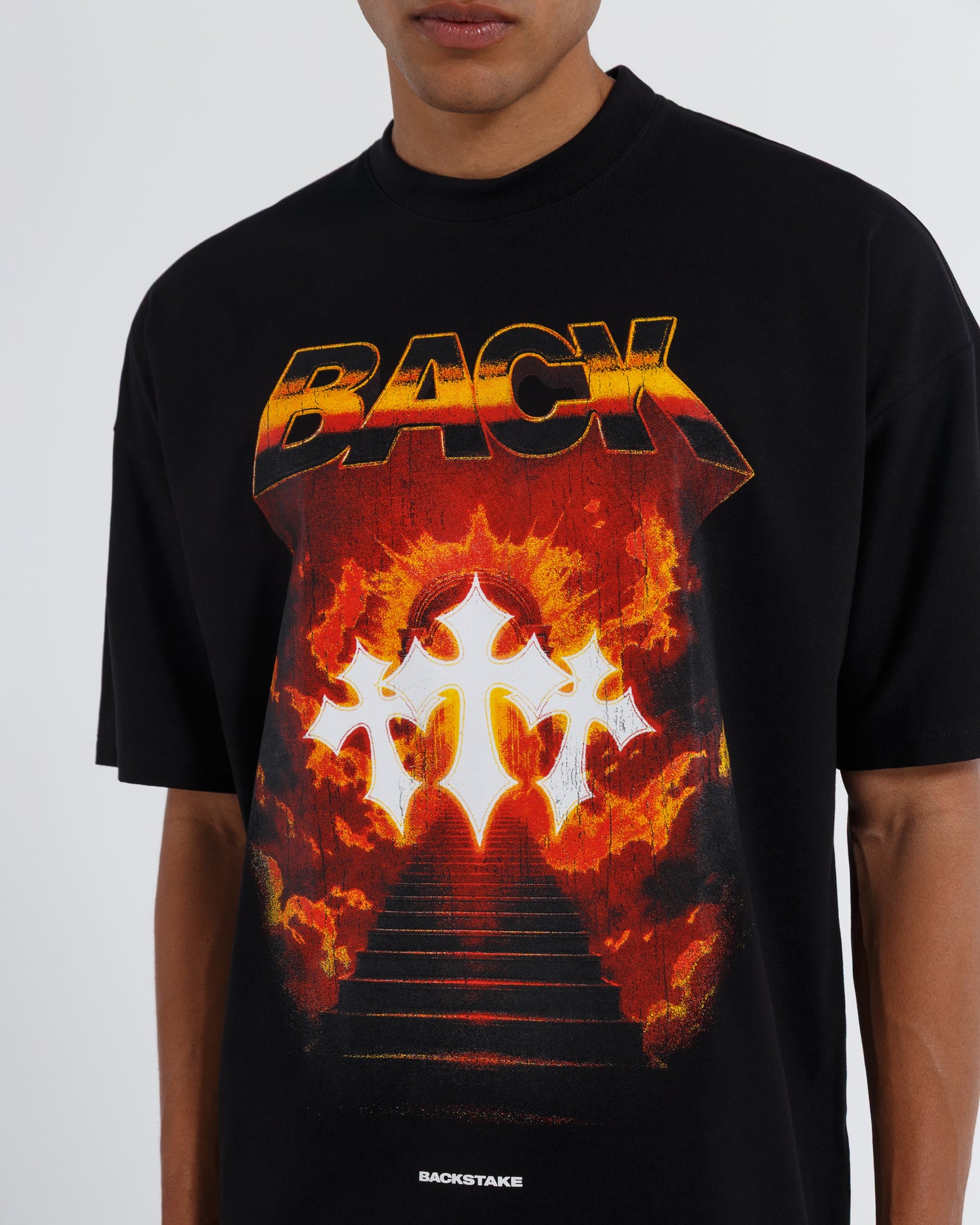 Camiseta FLAMES - Negro