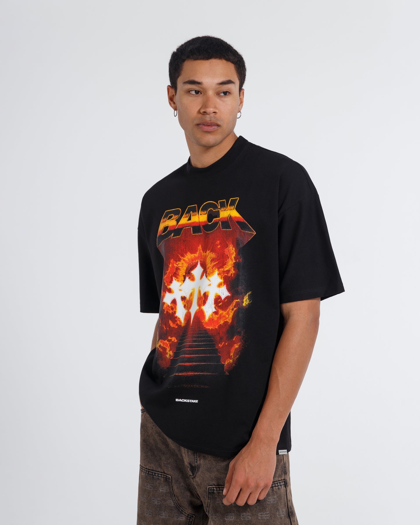 Camiseta FLAMES - Negro