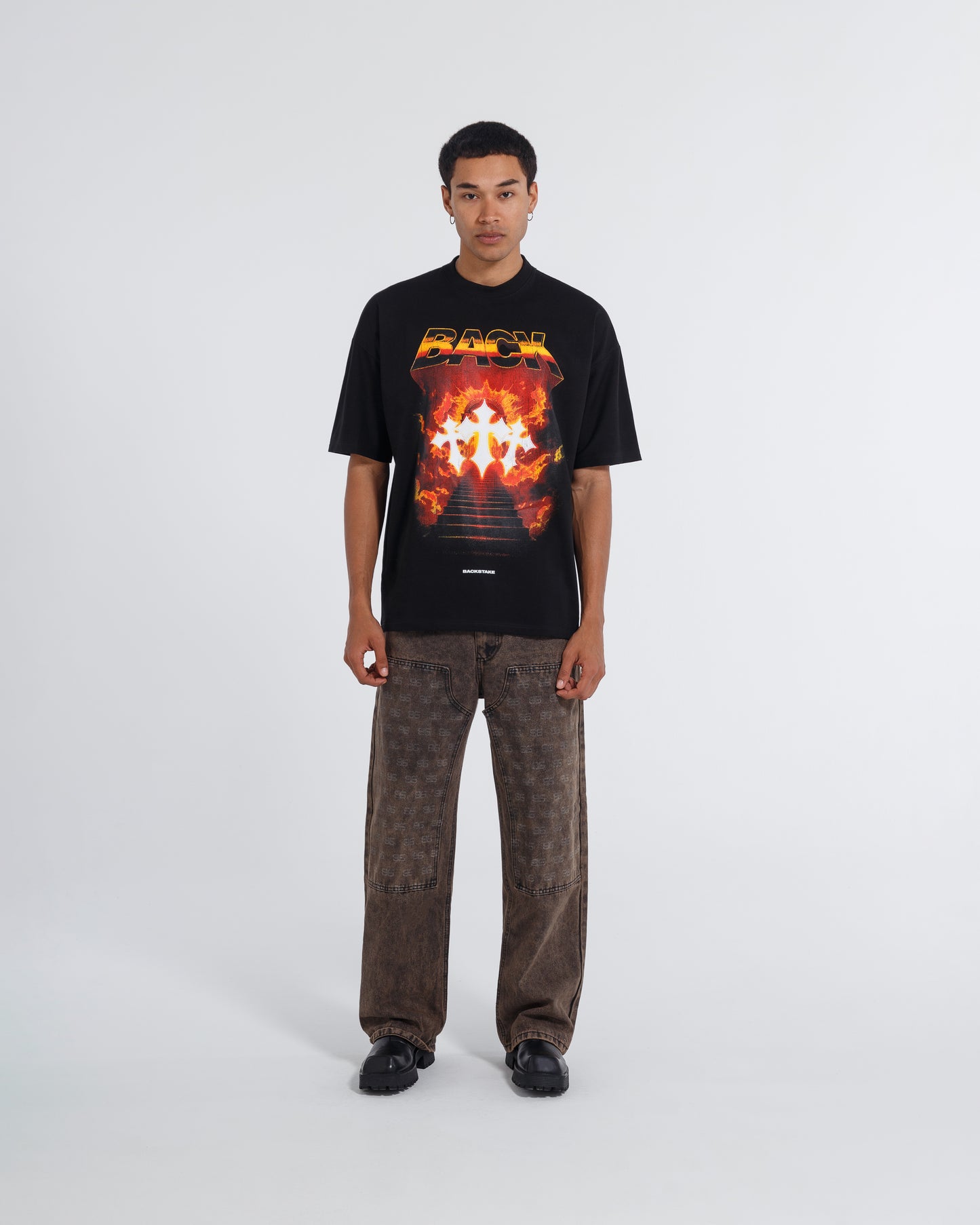 Camiseta FLAMES - Negro