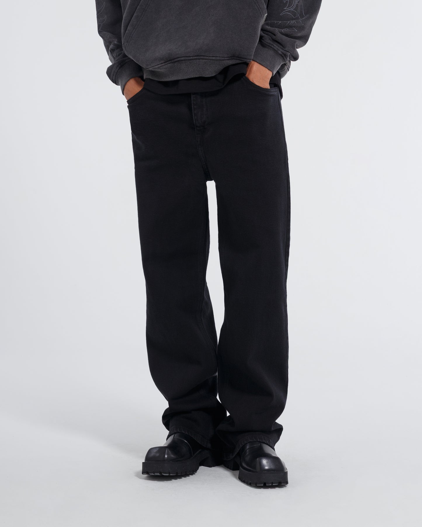 Wide Jeans Classic - Negro