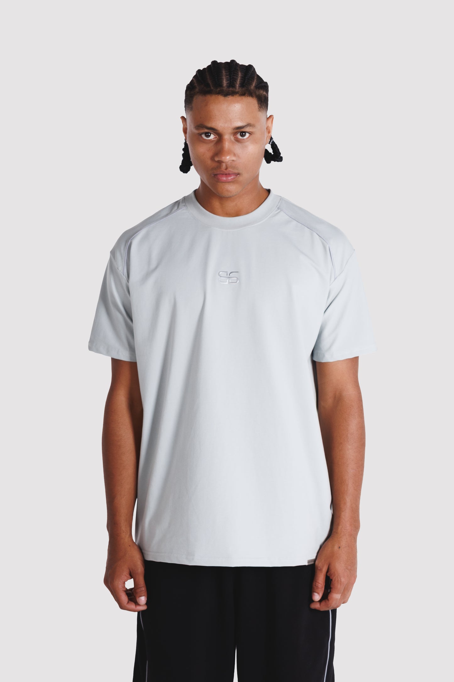 Camiseta Regular Fit SILVER LOGO - Gris Claro