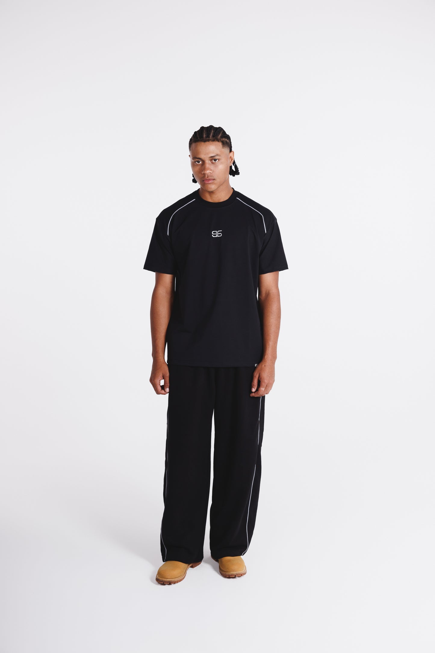 Camiseta Regular Fit SILVER LOGO - Negro